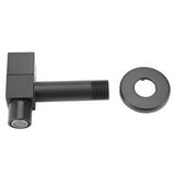 Black Brass Square Washing Machine Faucet Wall Mount Laundry Cold Water Tap(Mop Pool)