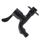 304 Stainless Steel Black Wall Mount Tap Garden Water Faucet for Bathroom(Washing Machine)