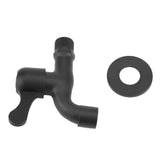 304 Stainless Steel Black Wall Mount Tap Garden Water Faucet for Bathroom(Mop Pool)