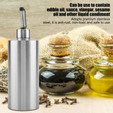 550mL Stainless Steel Oil Bottle Vinegar Sauce Dispenser Container Home Kitchen Supplies(A) In Australia - Darrahopens