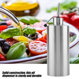 550mL Stainless Steel Oil Bottle Vinegar Sauce Dispenser Container Home Kitchen Supplies(A) In Australia - Darrahopens