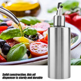 550mL Stainless Steel Oil Bottle Vinegar Sauce Dispenser Container Home Kitchen Supplies(B) In Australia - Darrahopens