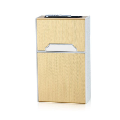 Electric Rechargeable Cigarette Case Lighter Windproof Flameless Ignition Gift Gold In Australia - Darrahopens