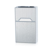 Electric Rechargeable Cigarette Case Lighter Windproof Flameless Ignition Gift Silver In Australia - Darrahopens