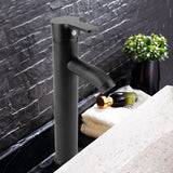 Stainless Steel Black Basin Mixer Tap Hot Cold Washbasin Sink Faucet for Bathroom Toilet In Australia - Darrahopens