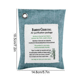 8 Colors Air Purifying Bag Activated Charcoal Bamboo Odor Purifyer Car Deodorizer Dark Blue