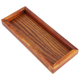 Rectangle Wooden Tea Tray Serving Table Plate Snacks Food Storage Dish for Hotel Home(20*8cm) In Australia - Darrahopens