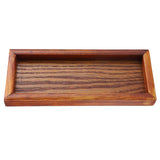 Rectangle Wooden Tea Tray Serving Table Plate Snacks Food Storage Dish for Hotel Home(20*8cm)