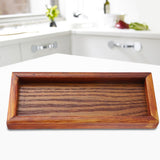 Rectangle Wooden Tea Tray Serving Table Plate Snacks Food Storage Dish for Hotel Home(20*8cm) In Australia - Darrahopens