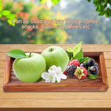 Rectangle Wooden Tea Tray Serving Table Plate Snacks Food Storage Dish for Hotel Home(20*8cm) In Australia - Darrahopens