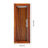 Rectangle Wooden Tea Tray Serving Table Plate Snacks Food Storage Dish for Hotel Home(20*8cm)