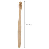 Bamboo Toothbrush Biodegradable Soft Eco friendly Nylon Bristles 6 Colors Toothbrushes(khaki)