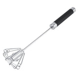 Stainless Steel Anti rust Durable Rotatable Manual Whisk Egg Beater In Australia - Darrahopens