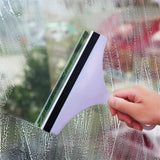 Glass Cleaner Window Wiper Floor Tile Washing Car Blade Brush Cleaning Tool for Bathroom(Blue)