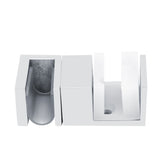 Stainless Steel Adjustable Anti rust Sliding Door Bottom Guide Holder Office Household