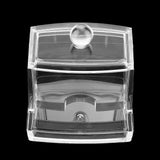 Acrylic Clear Cotton Swab Dispenser Storage Box Holder Desktop Cosmetic Makeup Case In Australia - Darrahopens