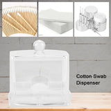 Acrylic Clear Cotton Swab Dispenser Storage Box Holder Desktop Cosmetic Makeup Case In Australia - Darrahopens