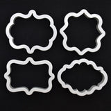 Frame DIY Silicone Cake Mold Mould Decorating Tool for Baking Fondant Cupcake Dessert 01#