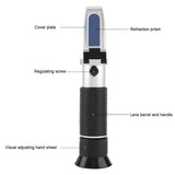 Portable Professional 0~20% Brix Refractometer Handheld Beer Fruit Juice Sugar Tester Meter