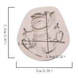 Christmas Style Series Chocolate Mould Deer Pine Cone Bear DIY Silicone Cake Mold 04# In Australia - Darrahopens