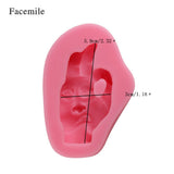 Funny Face Fondant Cake Decoration Mold Silicone DIY Baking Tool