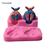 Boy Girl Foot Fondant Cake Decoration Mold Silicone DIY Baking Tool In Australia - Darrahopens