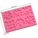 Smile Face Jigsaw Fondant Cake Decoration Mold Silicone DIY Baking Tool
