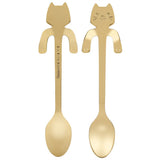 Cat Style Stainless Steel Metal Spoon Resuabl And Durable Stirring Scoop 05#