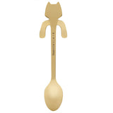 Cat Style Stainless Steel Metal Spoon Resuabl And Durable Stirring Scoop 05#