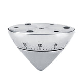 Fashionable Stainless Steel 60 Minutes Count Down Mechanical Cooking Timer Kitchen Tool Silver