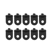 10 PCS Plastic Greenhouse Hook Plant Flower Hanger (Black)