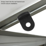 10 PCS Plastic Greenhouse Hook Plant Flower Hanger (Black)