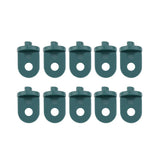 10 PCS Plastic Greenhouse Hook Plant Flower Hanger (Green)