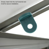 10 PCS Plastic Greenhouse Hook Plant Flower Hanger (Green)
