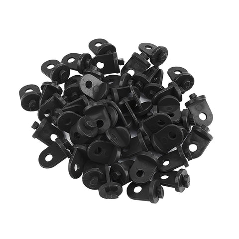 50 PCS Plastic Greenhouse Hook Plant Flower Hanger (Black) In Australia - Darrahopens