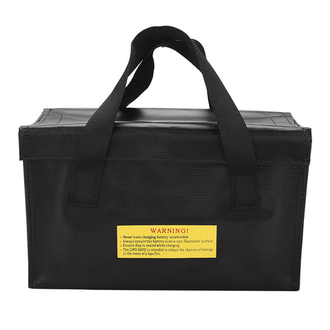 Explosionproof Lipo Battery Safe Bag Large Space Charging Batteries Storage Bags(Black) In Australia - Darrahopens
