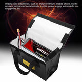 Explosionproof Lipo Battery Safe Bag Large Space Charging Batteries Storage Bags(Black) In Australia - Darrahopens