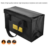 Explosionproof Lipo Battery Safe Bag Large Space Charging Batteries Storage Bags(Black) In Australia - Darrahopens