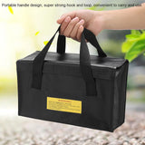 Explosionproof Lipo Battery Safe Bag Large Space Charging Batteries Storage Bags(Black) In Australia - Darrahopens