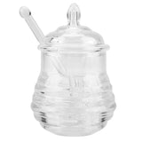 245ml Transparent Beehiveshaped Honey Jar with Dripper Stick for Storing and Dispensing Honey In Australia - Darrahopens