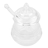 245ml Transparent Beehiveshaped Honey Jar with Dripper Stick for Storing and Dispensing Honey In Australia - Darrahopens