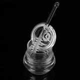 245ml Transparent Beehiveshaped Honey Jar with Dripper Stick for Storing and Dispensing Honey