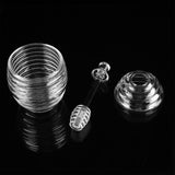 265ml Transparent Beehive shaped Honey Jar with Dripper Stick for Storing and Dispensing Honey