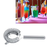 Stainless Steel Cocktail Drainer Filter Beverage Filtering Tool for Bar Restaurant 19.7*10.4cm