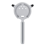 Stainless Steel Cocktail Drainer Filter Beverage Filtering Tool for Bar Restaurant 19.7*10.4cm