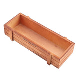 Vintage Wood Flower Planter Succulent Pot Rectangle Box for Home Desktop Storage Tray