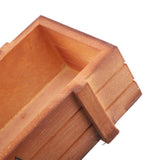 Vintage Wood Flower Planter Succulent Pot Rectangle Box for Home Desktop Storage Tray