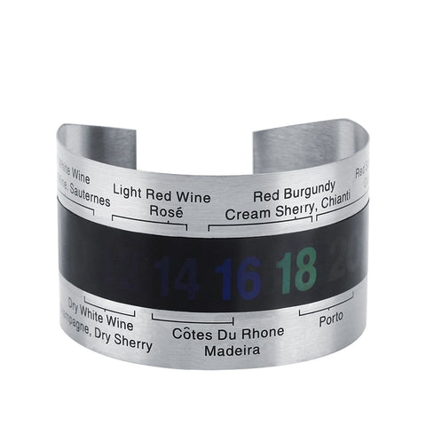 Stainless Steel Wine LCD Thermometer Bottle Beer Red Wines Bracelet Temperature Sensor In Australia - Darrahopens