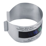 Stainless Steel Wine LCD Thermometer Bottle Beer Red Wines Bracelet Temperature Sensor In Australia - Darrahopens
