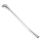 Stainless Steel Metal Drinking Straw Spoon Resuable Washable Cocktail Spoons L